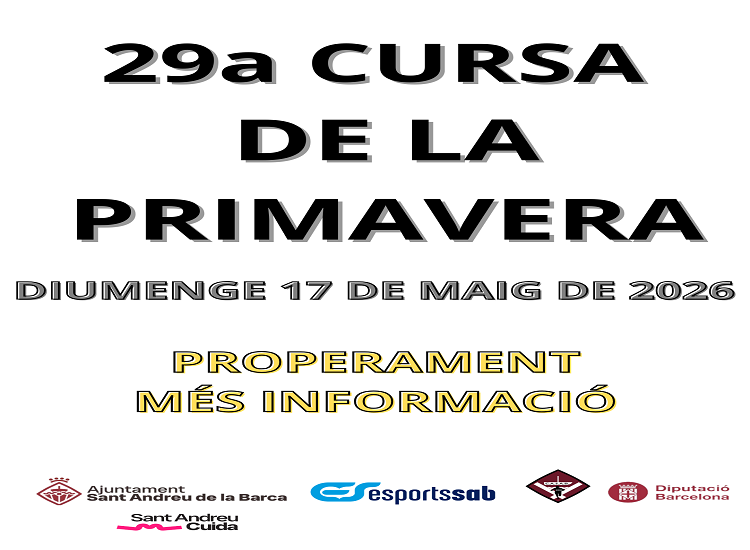 Pròximament... 29a Cursa de la Primavera
